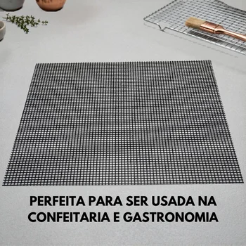 Manta Antiaderente Perfurada para Confeitaria e Churrasco (33 x 40cm) - Doupan (5)