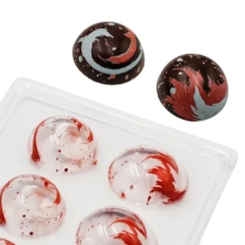 Forma Decorativa Blister Trufas Respingos Vermelho e Branco 16g (12 cav) - Stalden (2)