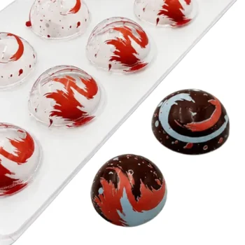 Forma Decorativa Blister Trufas Respingos Vermelho e Branco 16g (12 cav) - Stalden (3)