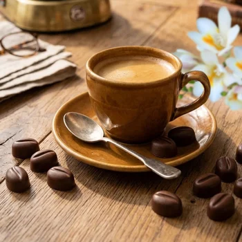 Forma de Chocolate em Policarbonato Grão de Café (1g) - Brunner(2)