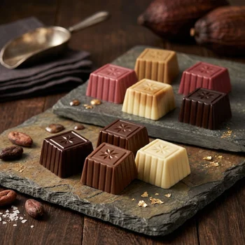 Forma de Chocolate em Policarbonato Praliné com Estrela (12,5g) - Brunner (2)