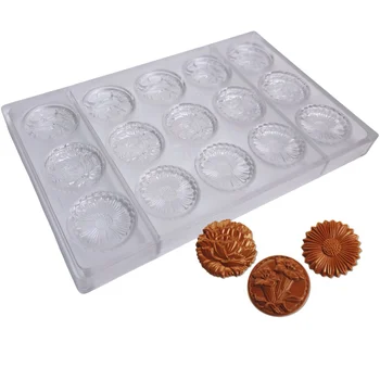 Forma de Chocolate em Policarbonato Flores (10g) - Brunner(1)
