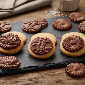 Forma de Chocolate em Policarbonato Flores (10g) - Brunner(2)