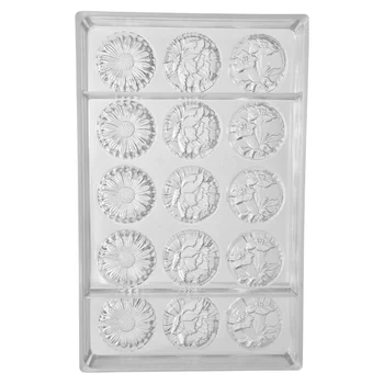Forma de Chocolate em Policarbonato Flores (10g) - Brunner(6)