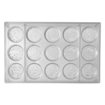 Forma de Chocolate em Policarbonato Flores (10g) - Brunner(13)