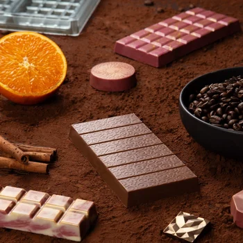 Forma de Chocolate em Policarbonato Tablete:Barra Dubai Arabesco 210g - Brunner A