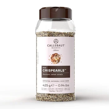 Crispearls Confeito Mini Mix Miçanga de Chocolate Amargo e  ao Leite e Branco Callebaut