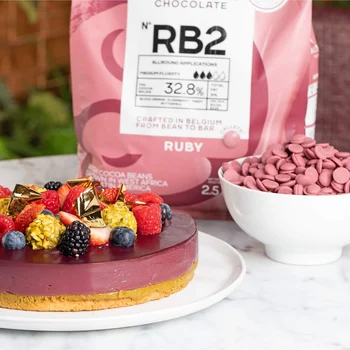 Chocolate Callebaut Belga Ruby 2500g Callets