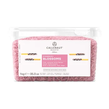 Chocolate Raspas Blossoms Morango Callebaut Embalagem