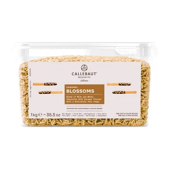 Chocolate Raspas Blossoms Caramelo Callebaut Embalagem