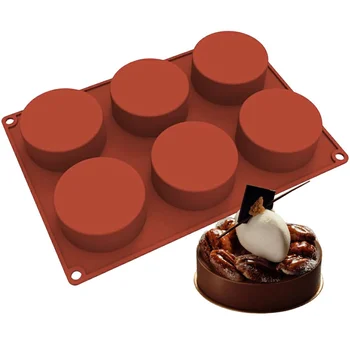 Forma de Mono Porção e Entremet em Silicone Redonda Supreme (170ml) - Brothers (1)