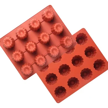 Forma de Mono Porção e Entremet em Silicone Cannele (90ml) - Brothers (4)
