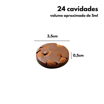 Forma de Mono Porção e Entremet em Silicone Florentine (5ml) - Brothers (2)