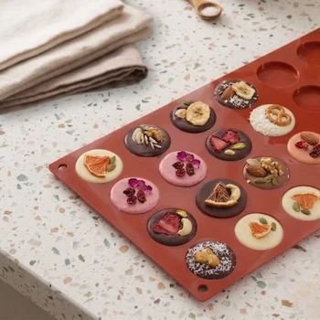 Forma de Mono Porção e Entremet em Silicone Florentine (5ml) - Brothers (8)