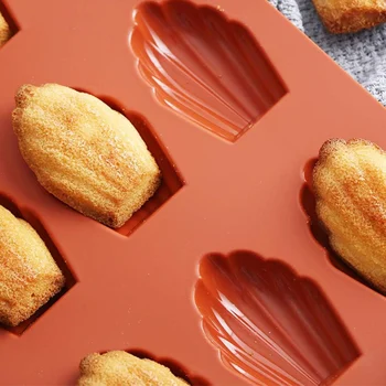 Forma de Mono Porção e Entremet em Silicone Madeleine (25ml) - Brothers (6)
