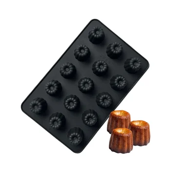Forma de Mono Porção e Entremet em Silicone Cannele Mini (20ml) - Brothers (1)