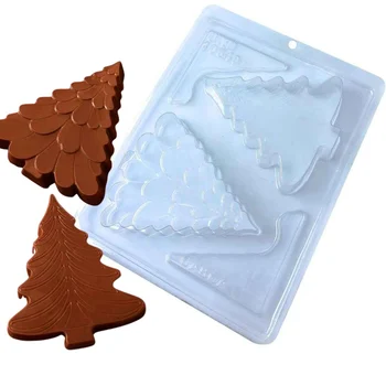 Forma de Chocolate Tablete Árvore de Natal (145g) Acetato e Silicone - BWB (1)