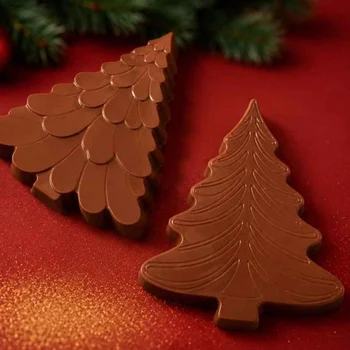 Forma de Chocolate Tablete Árvore de Natal (145g) Acetato e Silicone - BWB (6)