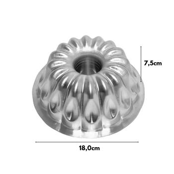 Forma Suíça Bundt de Bolo Gota (18cm) - Caparroz (2)