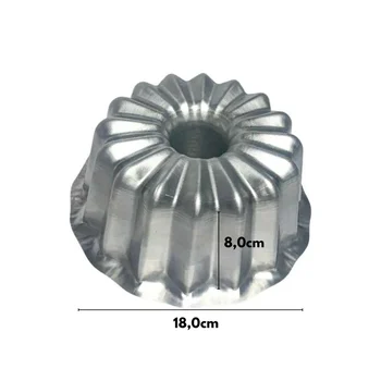 Forma Suíça Bundt de Bolo Brilhante (18cm) - Caparroz (2)