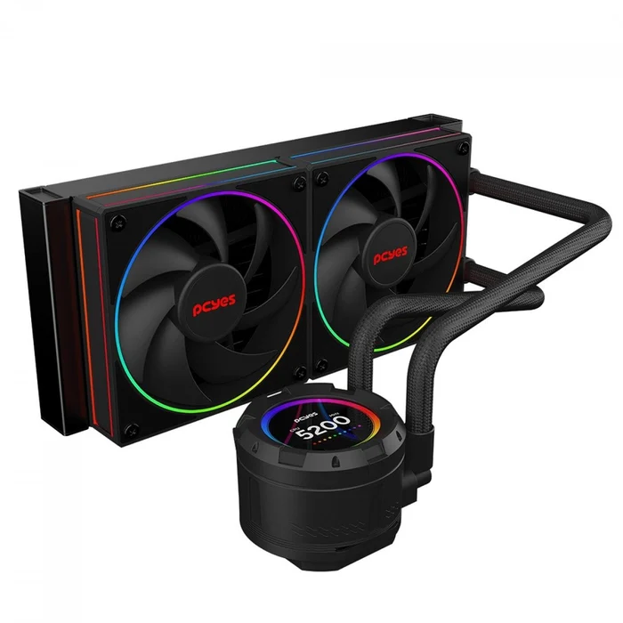 water-cooler-pcyes-vision-black-vulcan-argb-240mm-intel-amd-tela-lcd-preto-vs240bv-219598
