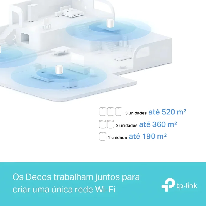 Roteador Deco X10 Tp-Link Wi-Fi 6 AX1500 Dual Band 5