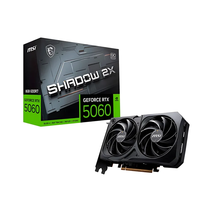 Placa De Video MSI Geforce RTX 5060 8GB GDDR7 Shadow 2X OC 1
