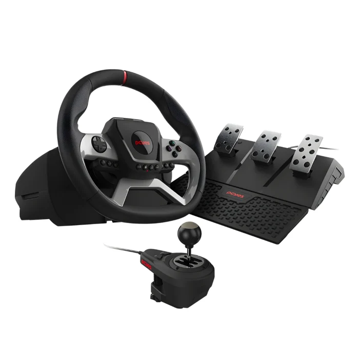 Volante W270 PCYES Pedais e Câmbio, PC Xbox e Playstation, Preto 1