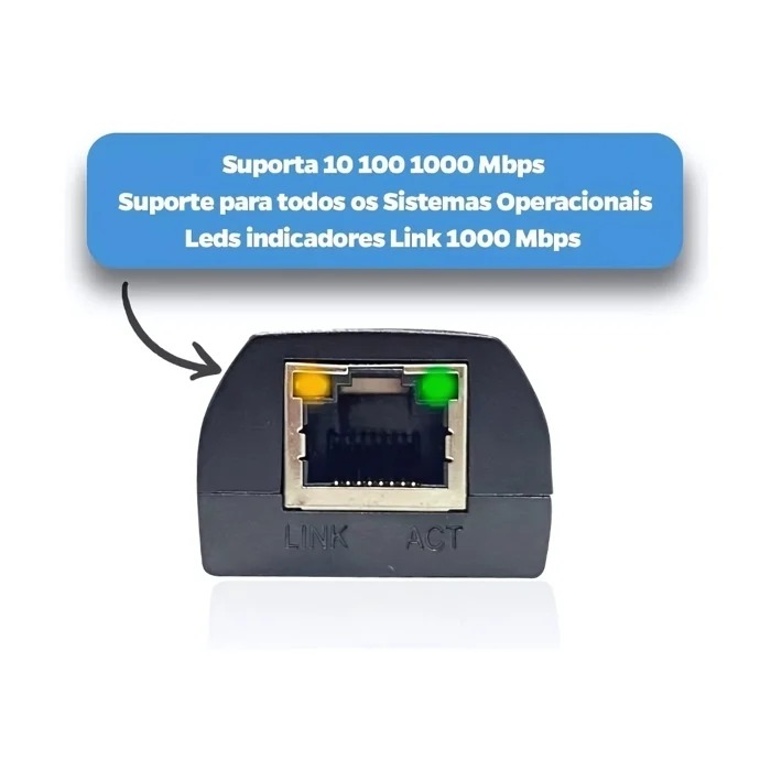 Adaptador Tipo C para Rede RJ45 101001000MBPS JC-TYC 5
