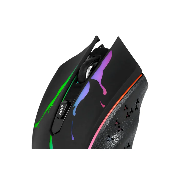 Mouse Gamer Lux Yunni YN200 com 7 Cores LED 3200DPI 2
