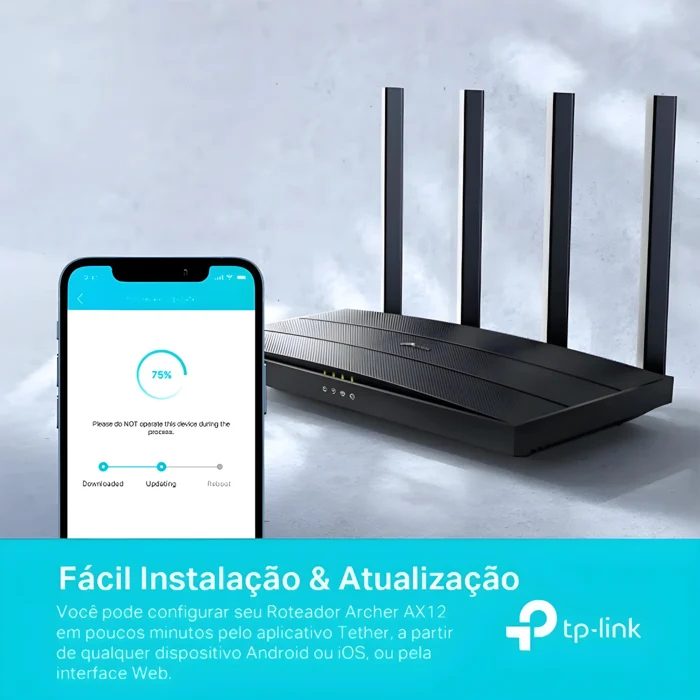 Roteador Archer AX12 Wireless AX1500 Wifi 6 Dual Band, Preto 5