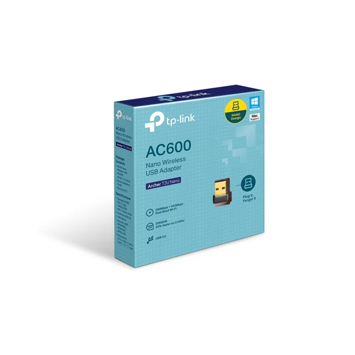 Adaptador Wifi Archer T2U Nano USB Wireless Nano AC600 TP-Link 3