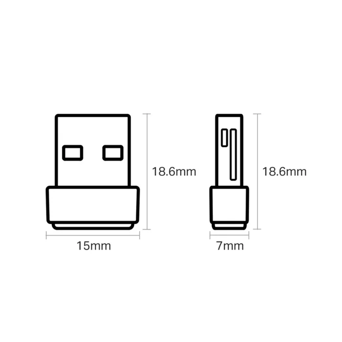 Adaptador Wifi Archer T2U Nano USB Wireless Nano AC600 TP-Link 4