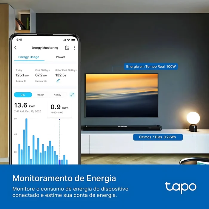 Tomada Inteligente Tapo P110 Wifi Smart Plug Bivolt , Tp-Link 4