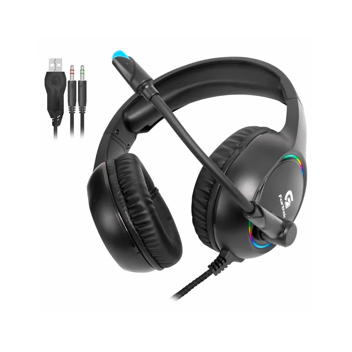 Headset Gamer Holt RGB Com Microfone P2, Fortrek 1