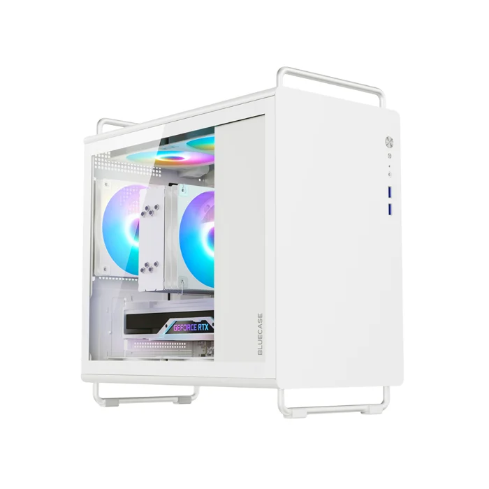 Gabinete Gamer Bluecase BG056 Tiny Pro, 5 Fans ARGB, Branco 1