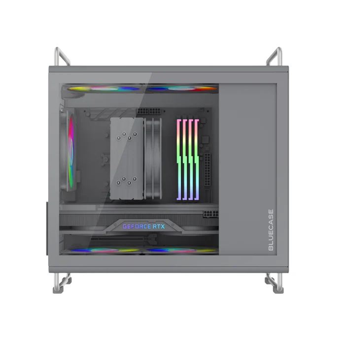 Gabinete Gamer Bluecase BG056 Tiny Pro, 5 Fans ARGB, Cinza3