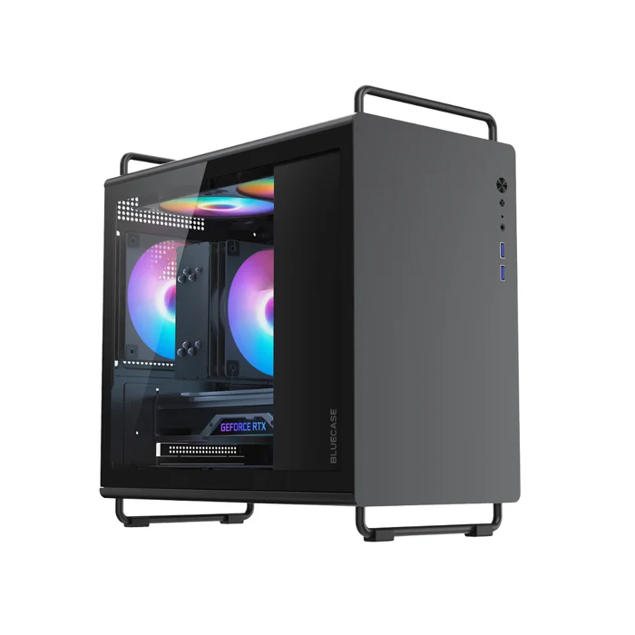 Gabinete Gamer Bluecase BG056 Tiny Pro, 5 Fans ARGB, Preto1