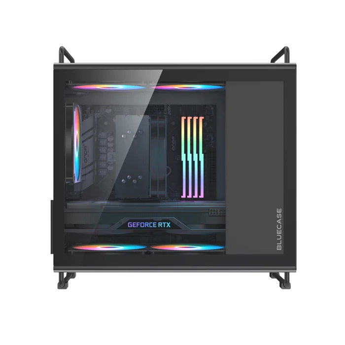 Gabinete Gamer Bluecase BG056 Tiny Pro, 5 Fans ARGB, Preto3