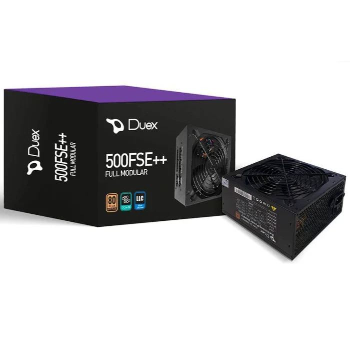 FONTE ATX DUEX 500FSE++, 500W, 80 PLUS BRONZE, PFC ATIVO, FULL MODULAR, DX500FSE, COR:PRETO, TAMANHO:ÚNICO, GÊNERO:UNISS (big)