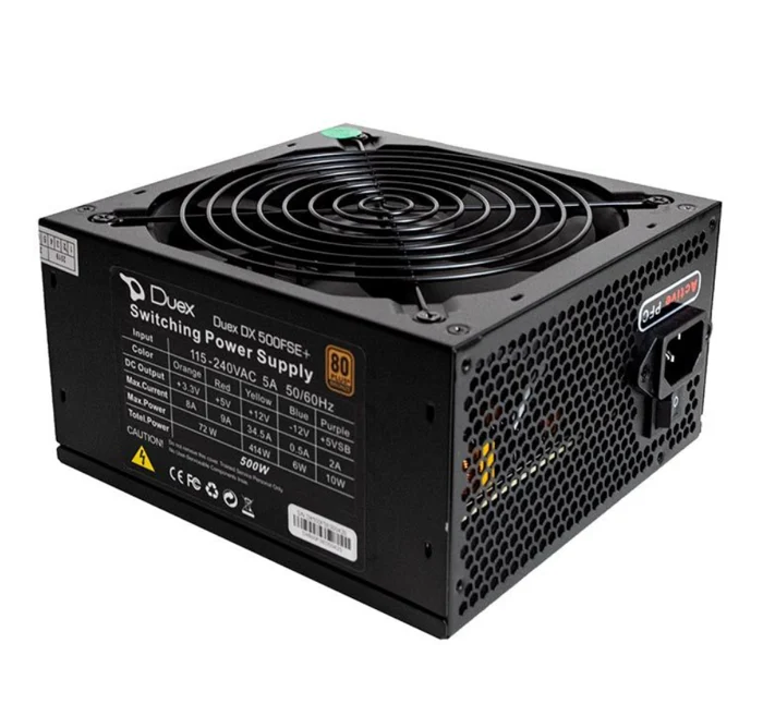 FONTE ATX DUEX 500FSE++, 500W, 80 PLUS BRONZE, PFC ATIVO, FULL MODULAR, DX500FSE, COR:PRETO, TAMANHO:ÚNICO, GÊNERO:UNISS (big)