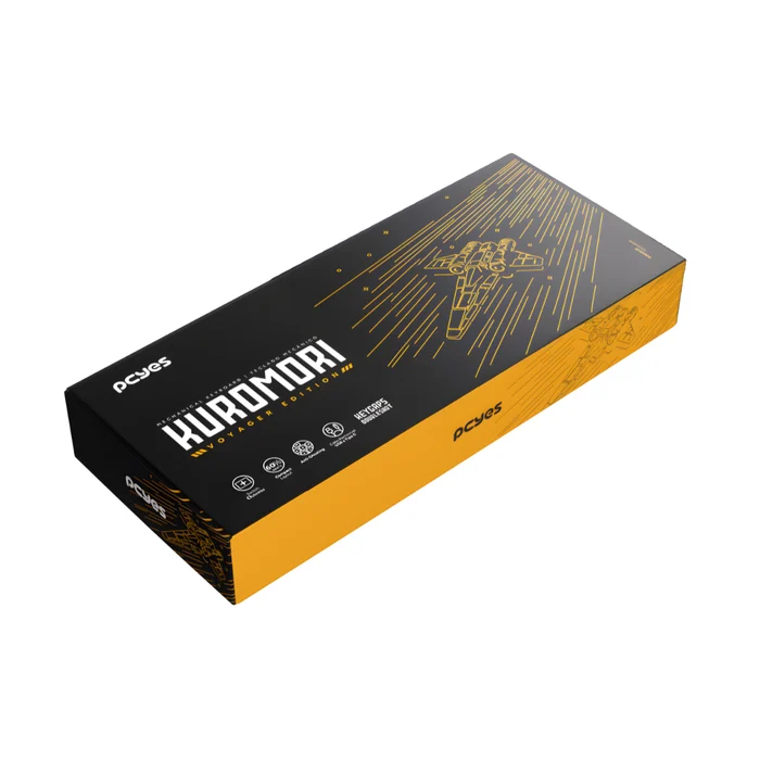 Teclado Mecânico Gamer PCYes Kuromori 60% Switch Red LED Amarelo Voyager Edition 6
