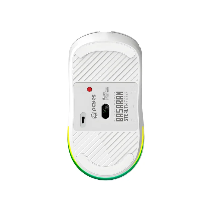 Mouse Gamer Sem Fio PCYes Basaran Stealth White Ghost 10000 DPI RGB 6 Botões (big)