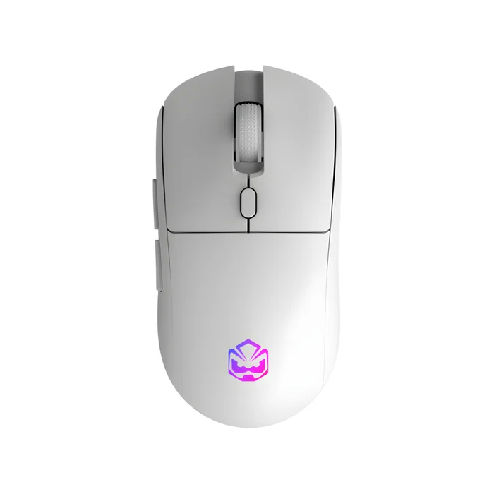 Mouse Gamer Sem Fio PCYes Basaran Stealth White Ghost 10000 DPI RGB 6 Botões (big)