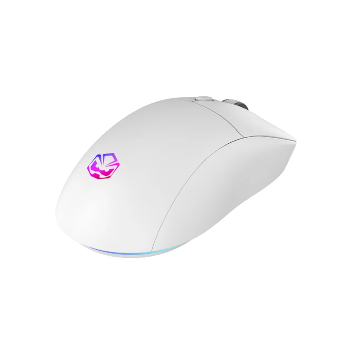 Mouse Gamer Sem Fio PCYes Basaran Stealth White Ghost 10000 DPI RGB 6 Botões (big)