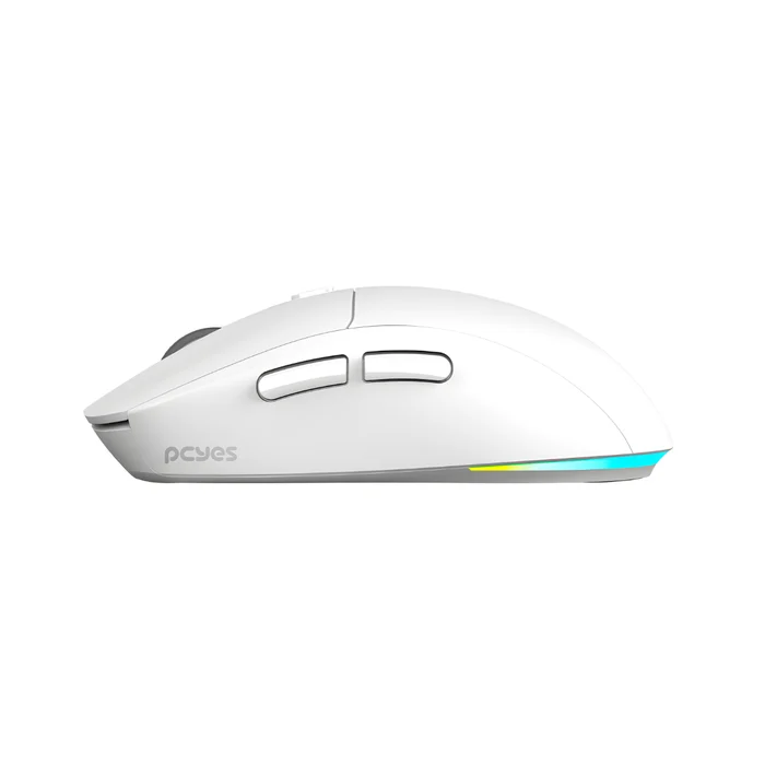 Mouse Gamer Sem Fio PCYes Basaran Stealth White Ghost 10000 DPI RGB 6 Botões (big)
