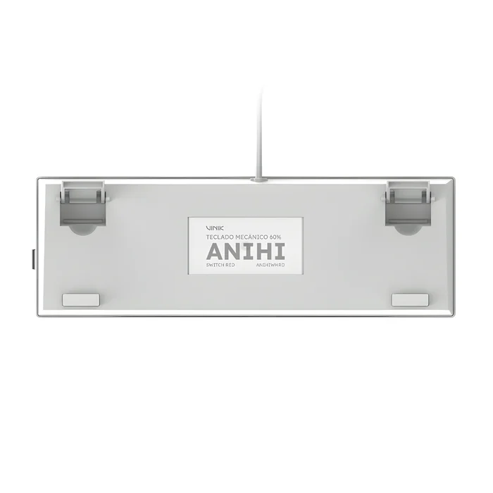 Teclado Mecânico Gamer Vinik Anihi White 60% Switch Red LED Rainbow ANIHIWHRD 6