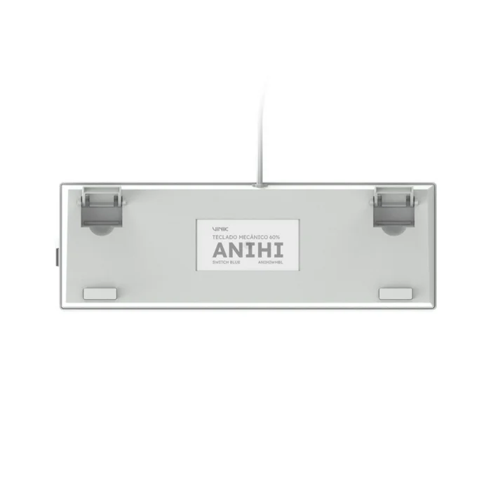 Teclado Mecânico Gamer Vinik Anihi White 60% Switch Blue LED Rainbow ANIHIWHRD 6