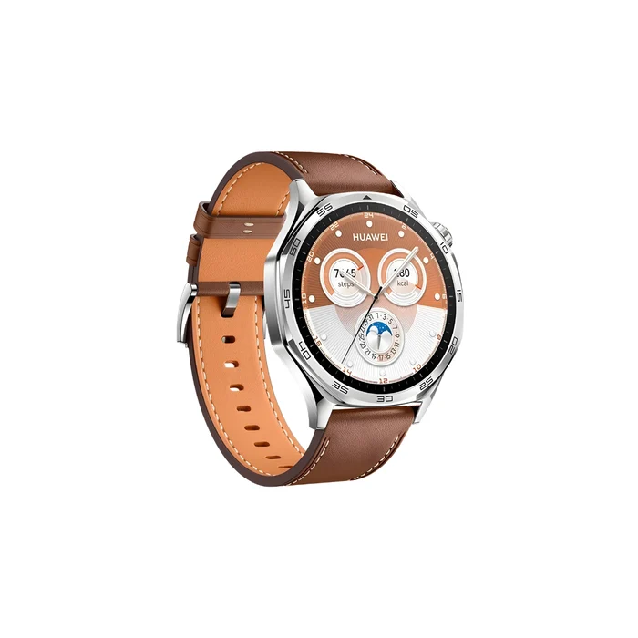 Smartwatch Huawei GT 5 46mm Tela AMOLED GPS Compatível iOS e Android Marrom Couro 1