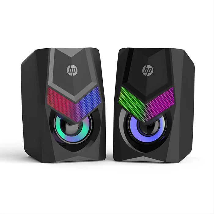 Caixa de Som HP DHE-6000 RGB USB Alto-Falante Estéreo Preto 2